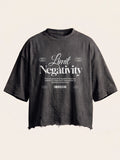 Unisex Charcoal Grey Boxy Fit Tee
