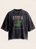 Unisex Acid Wash Boxy Fit Tee - Gratitude