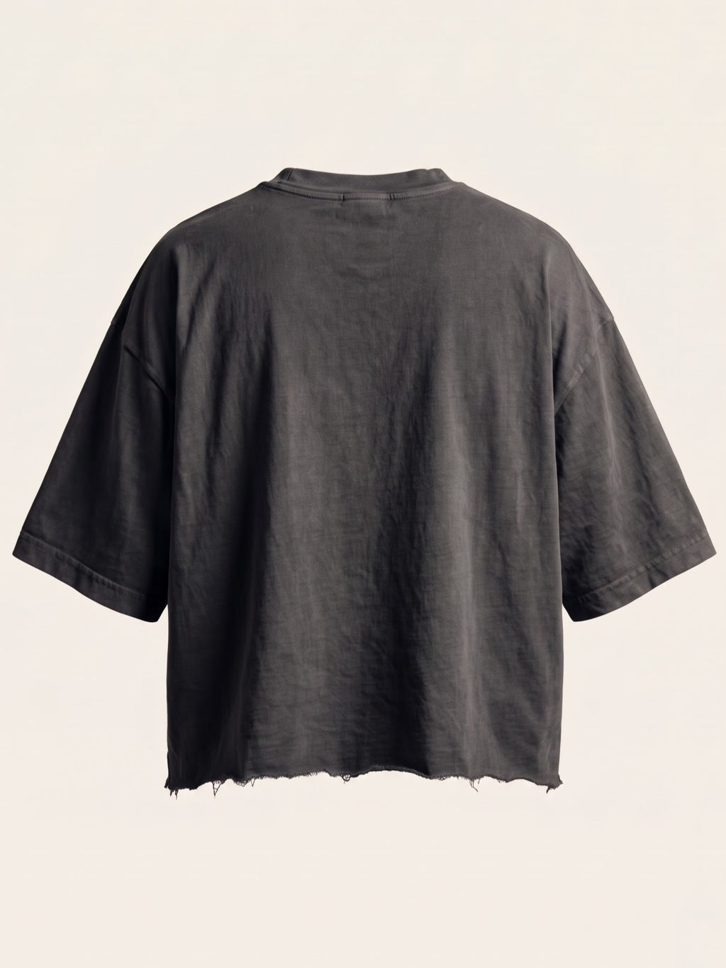 Unisex Charcoal Grey Boxy Fit Tee