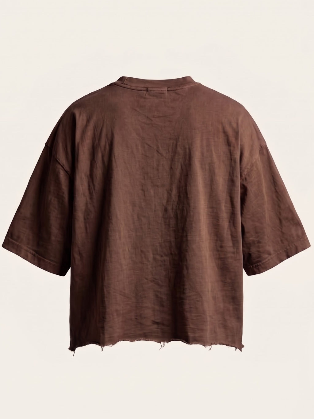 Unisex chocolate brown Boxy Fit Tee - Dream more