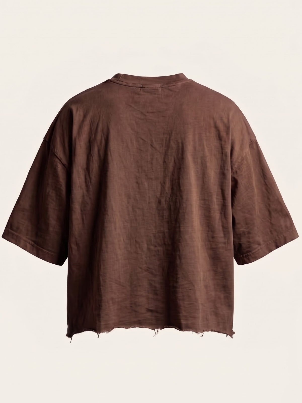 Unisex chocolate brown Boxy Fit Tee - Dream more