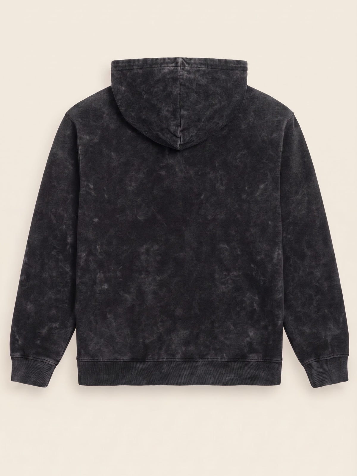 Unisex Black Acid Washed Hoodie