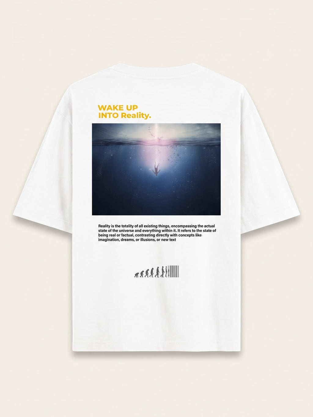 Men's Oversized Graphic Tee - Reality
