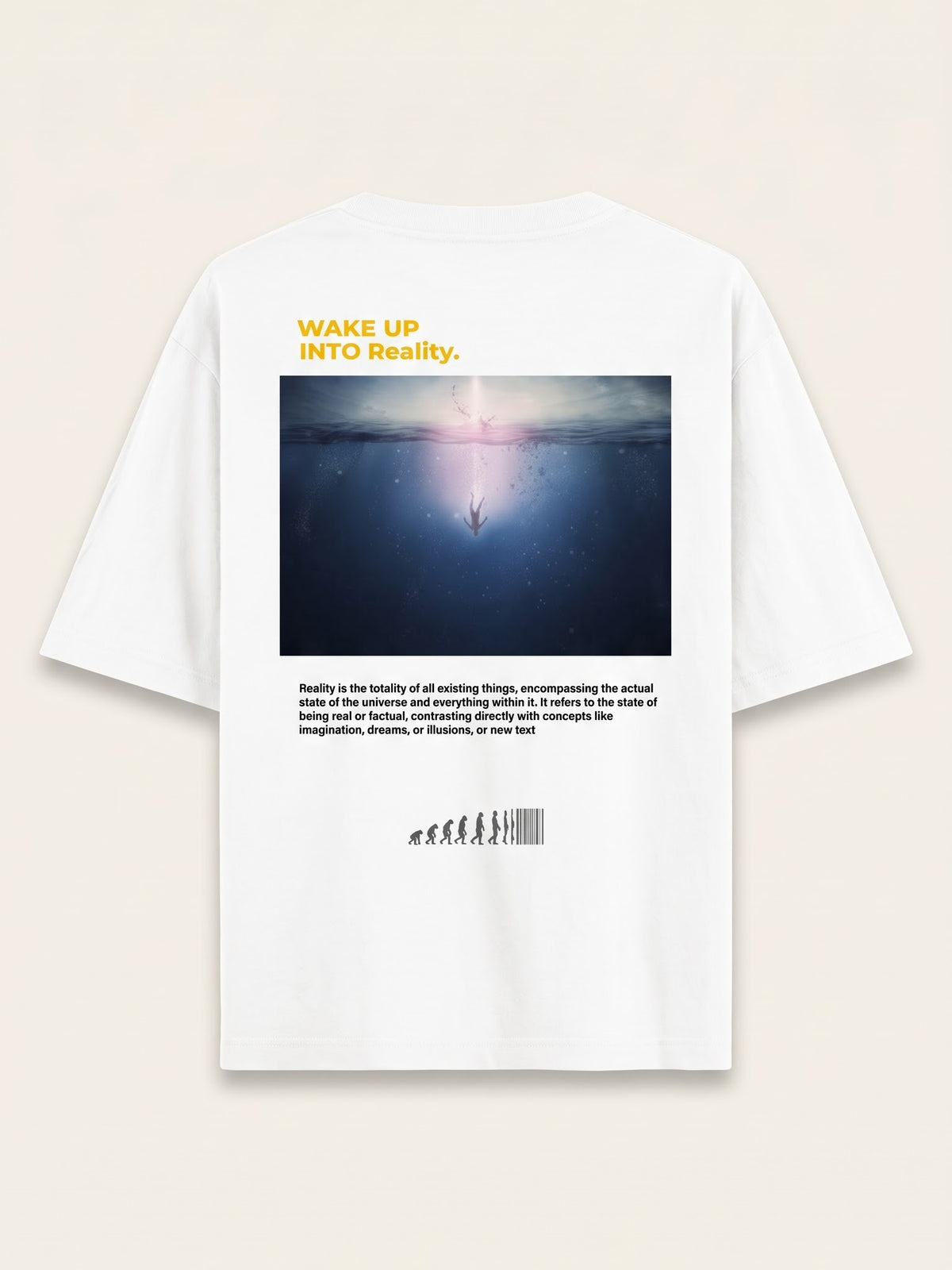 Men's Oversized Graphic Tee - Reality