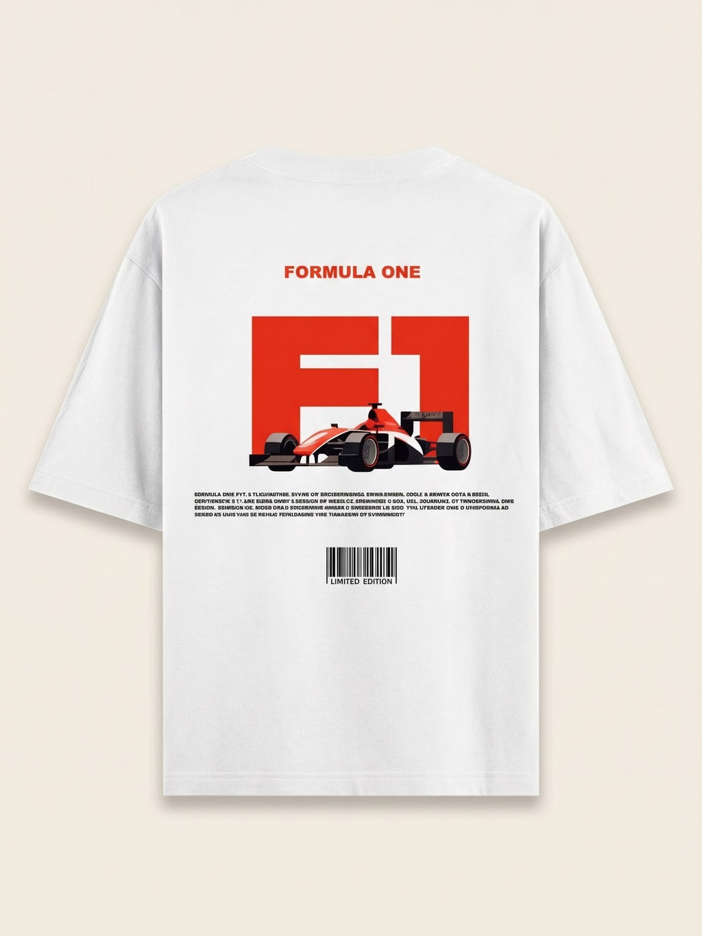 Men's Oversized Graphic Tee - F1