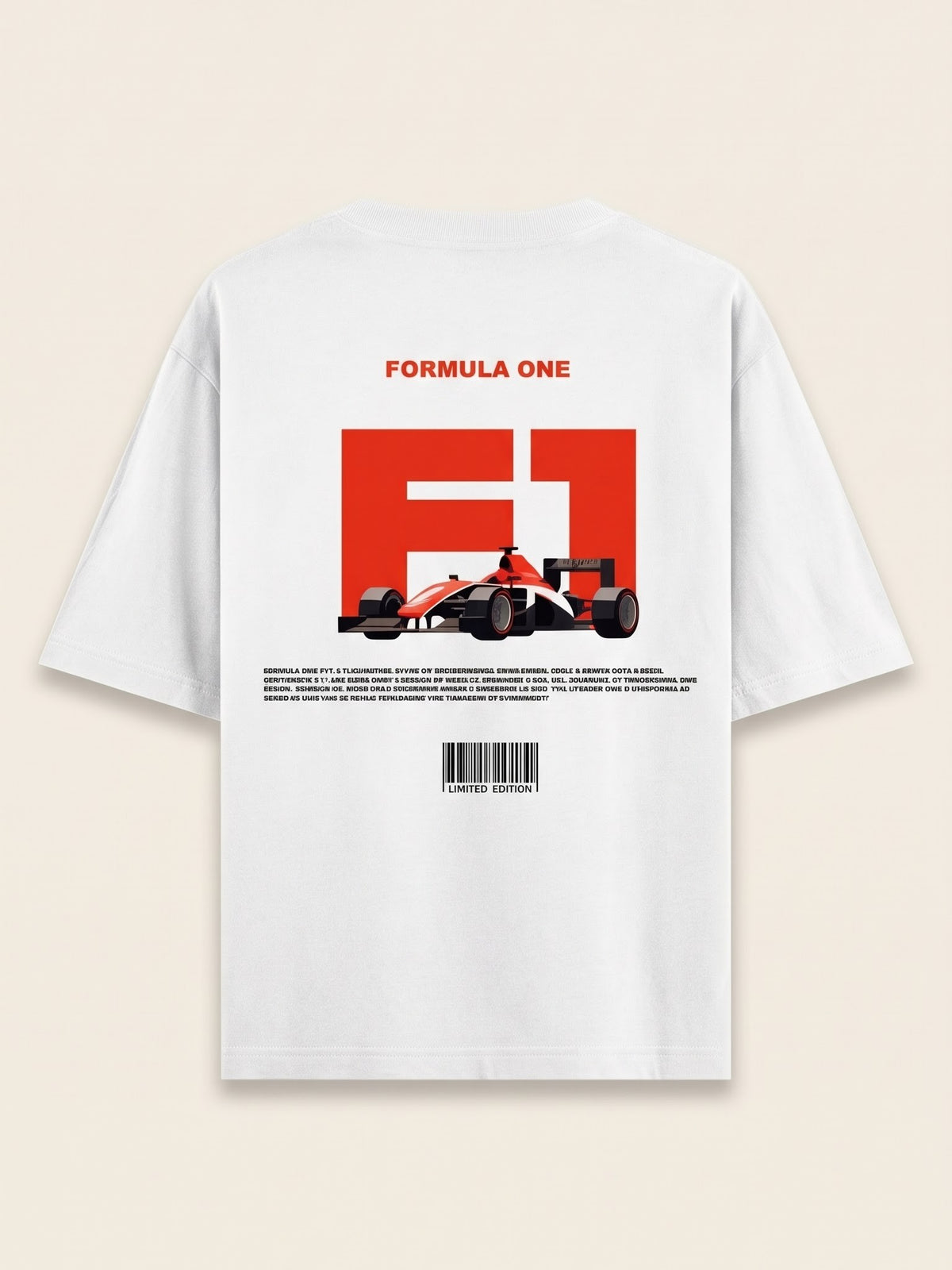 Men's Oversized Graphic Tee - F1