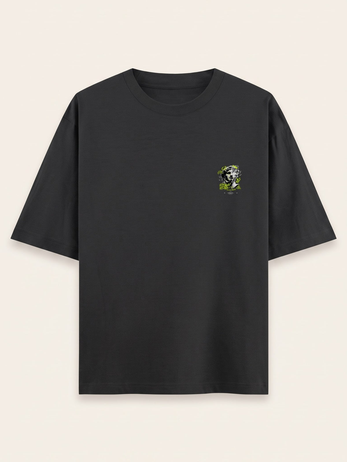 Men's Oversized Graphic Tee - Metallic Blood