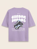 Men's Oversized Graphic Tee - Chrome Dreams