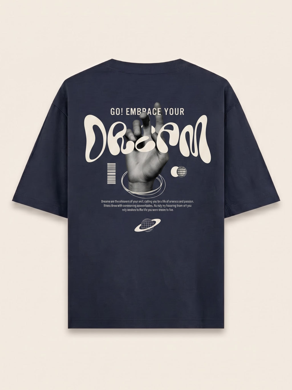 Men's Oversized Graphic Tee - Dream
