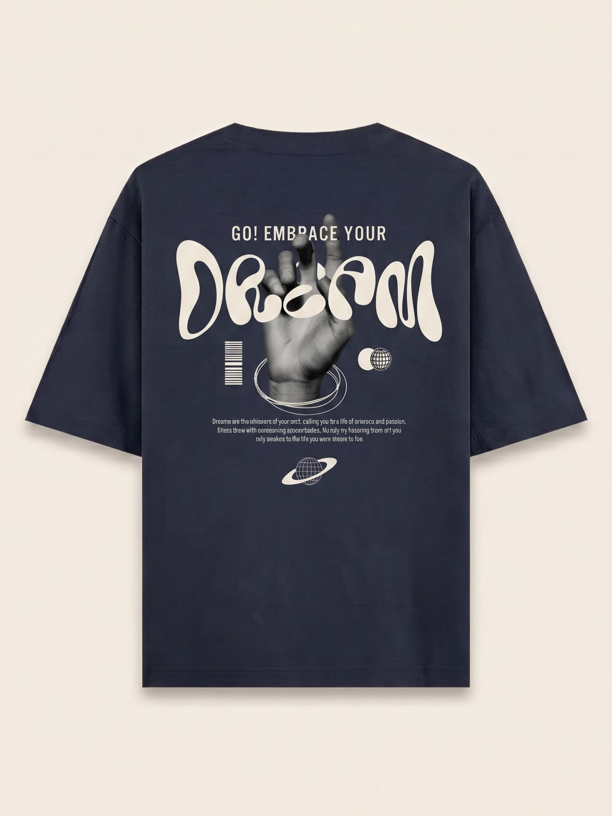 Men's Oversized Graphic Tee - Dream