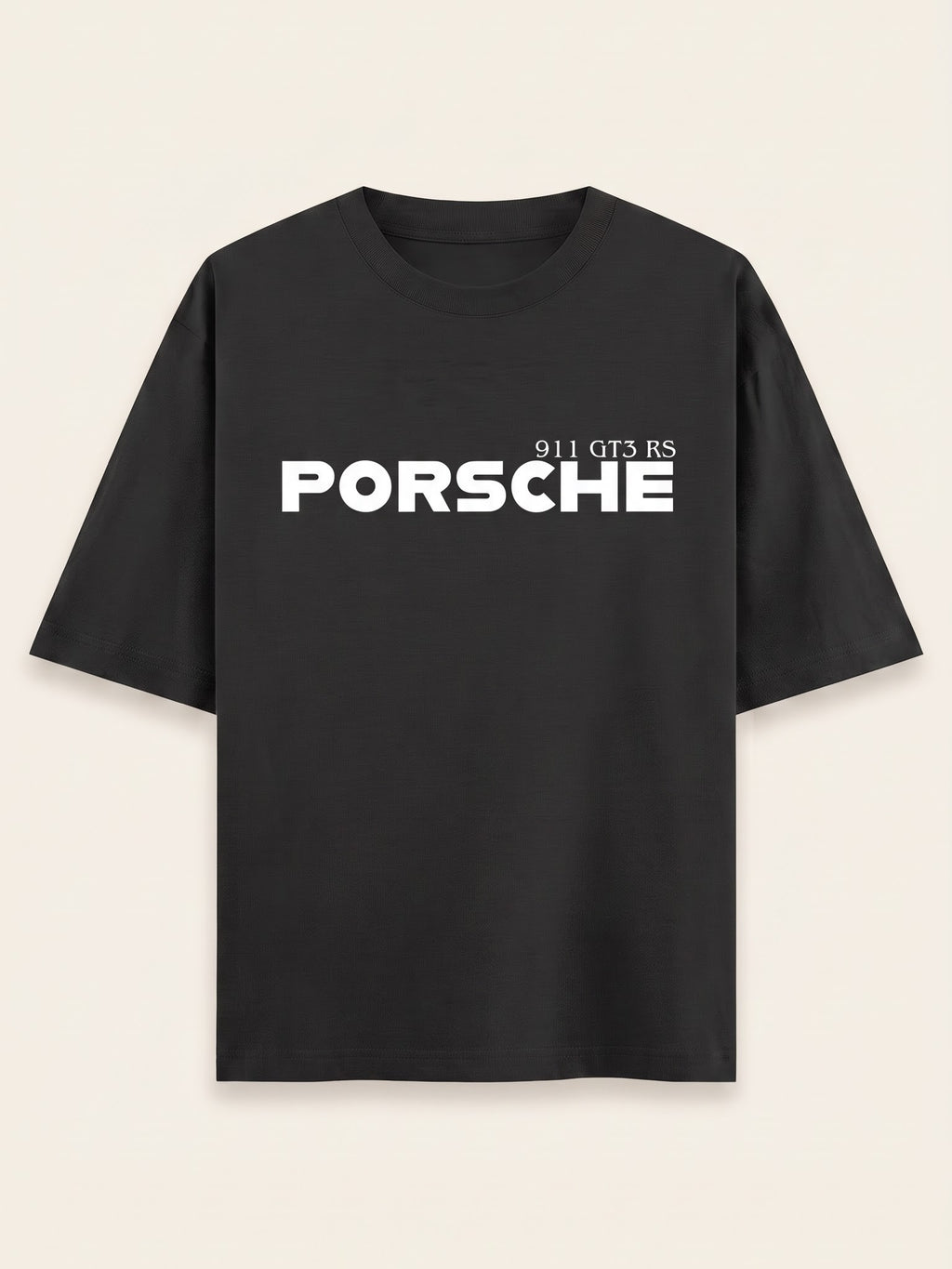 Men's Oversized Graphic Tee - Porsche