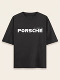 Men's Oversized Graphic Tee - Porsche