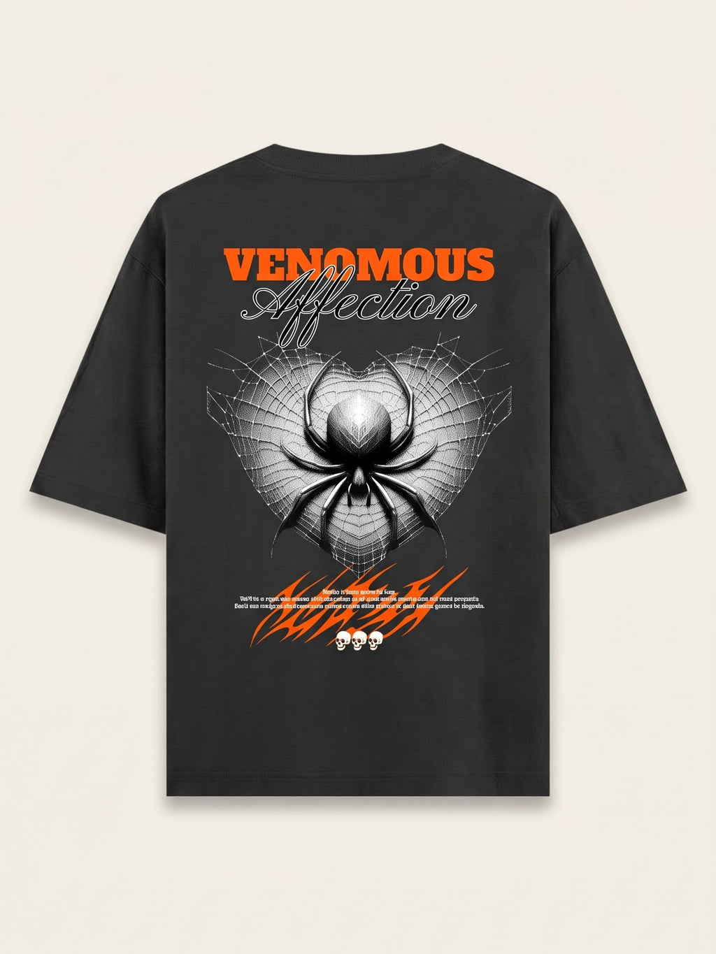 Men's Oversized Graphic Tee - Venomous
