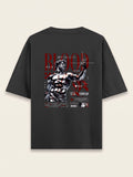 Men's Oversized Graphic Tee - Metallic Blood