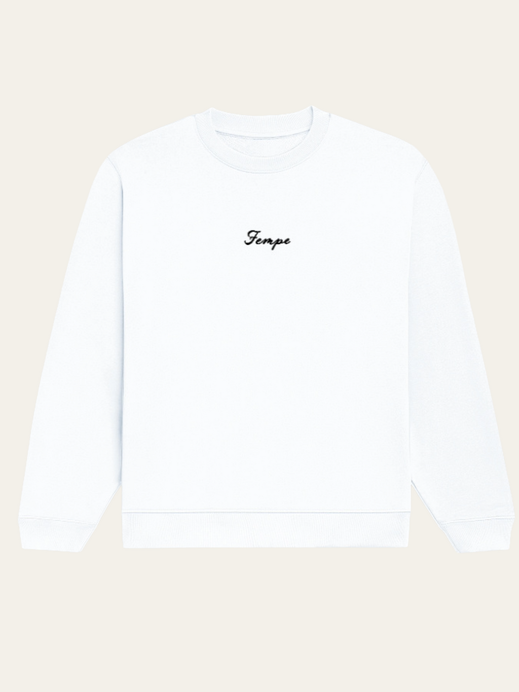 Unisex White Sweatshirt