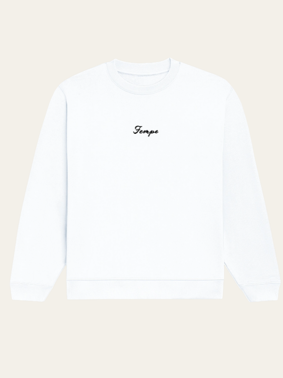 Unisex White Sweatshirt
